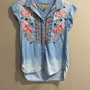 Driftwood Ebroidered Denim Shirt